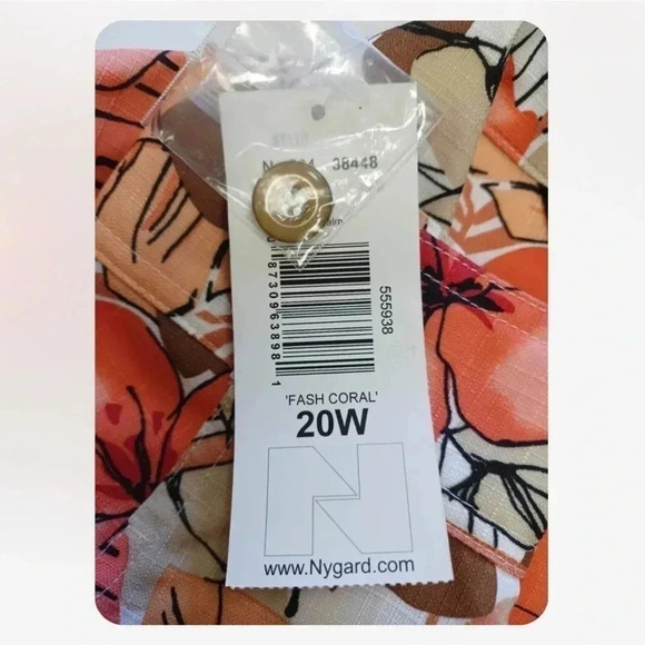 Alia Fash Coral Floral Blazer Jacket  Size 20W - Picture 4 of 9